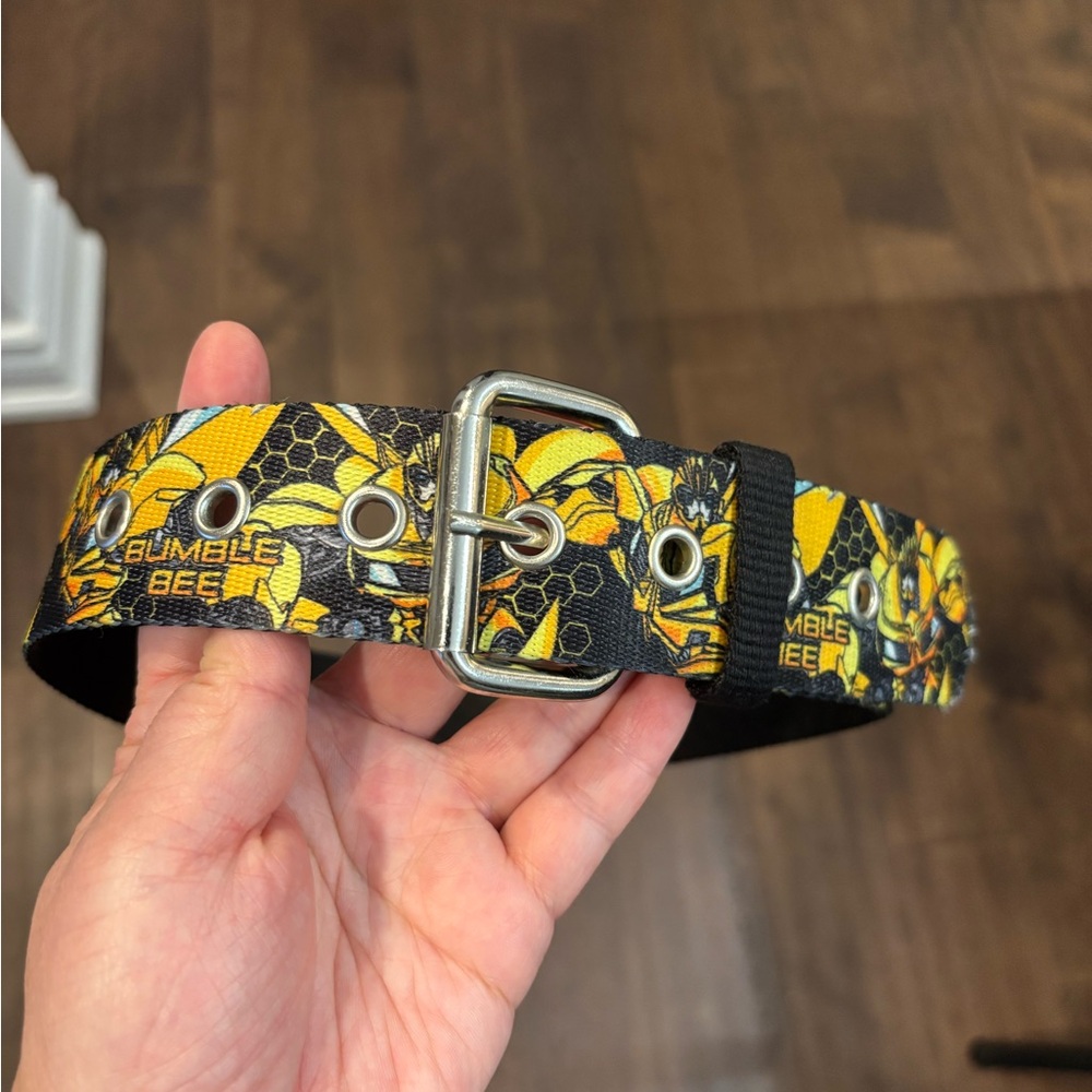 5/$10 or 10/$20 FABRIC Boys Belt Bumblebee Youth Yellow and Black